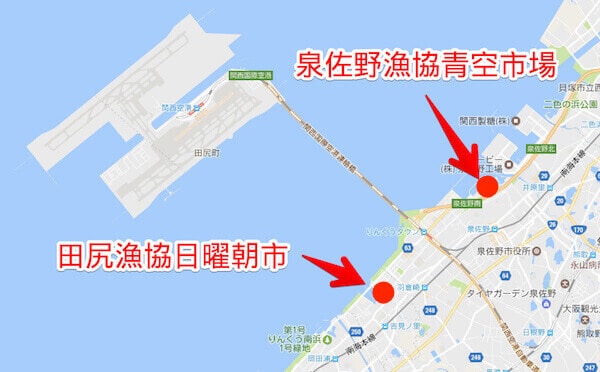 泉佐野青空市場の場所