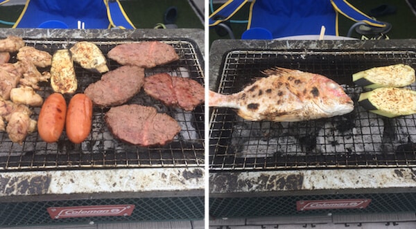 ついでに炭火BBQ