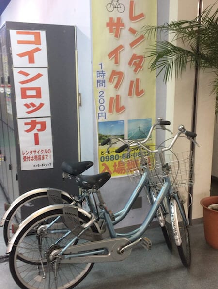 離島ターミナルのレンタルサイクル