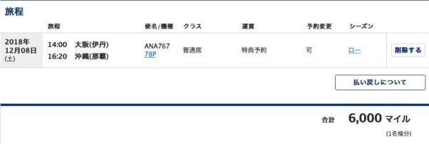 Ana特典航空券で予約した雪の札幌 新千歳行きをキャンセルしました